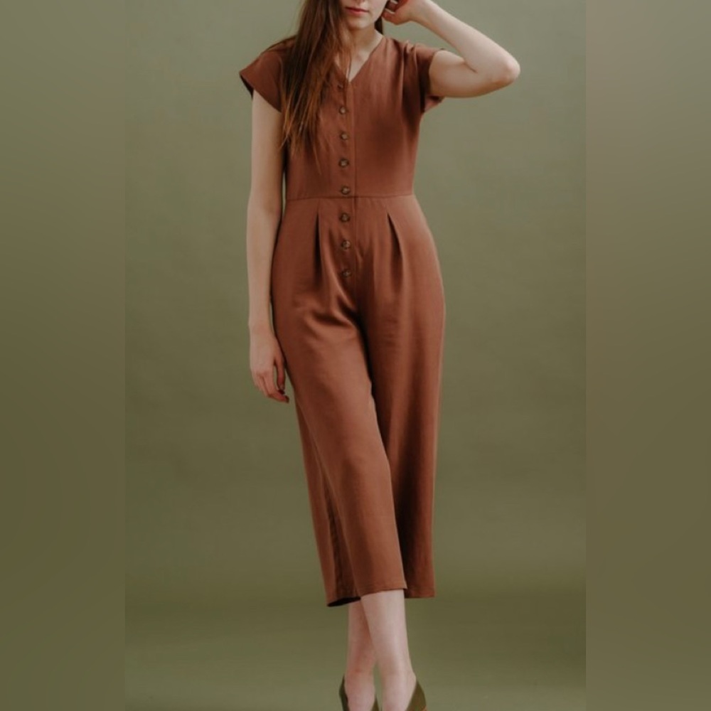 NWT DIARTE Chocolate Jumpsuit